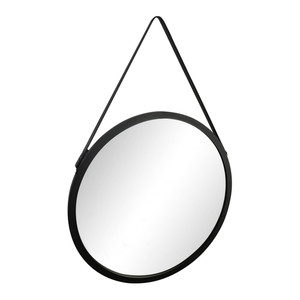 Round Mirror Loft, 63 cm, black