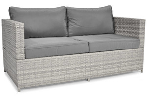 Outdoor 2-seat Sofa MALAGA, grey