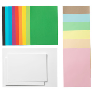 MÅLA Paper, mixed colours assorted colours, mixed sizes assorted sizes