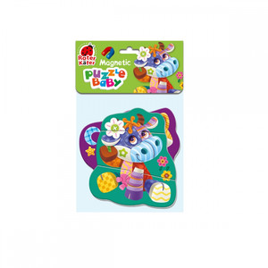 Magnetic Baby Puzzle 2 Sets Cow/Cat