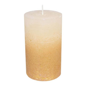 Rustic Candle 12cm, gold