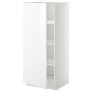 METOD High cabinet with shelves, white/Ringhult white, 60x60x140 cm