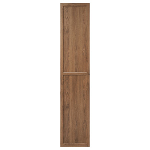 OXBERG Door, brown walnut, 40x192 cm