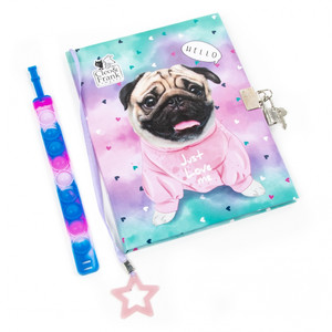 Secret Diary & Pop It Bracelet Gift Set Puppy