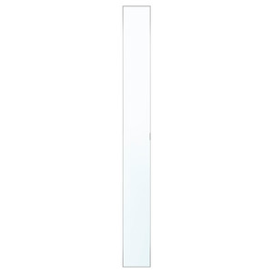 ÅHEIM Door with hinges, mirror glass, 25x229 cm