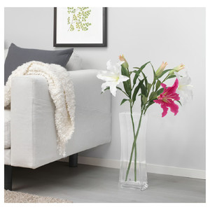 SMYCKA Artificial flower, Lily, white, 85 cm