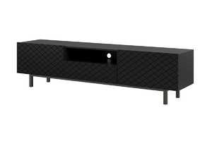 TV Cabinet Scalia II 190, matt black, black legs