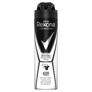 Rexona Motion Sense Deodorant Spray Invisible Black & White 150ml