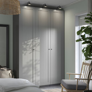 PAX / GULLABERG Wardrobe combination, dark grey/grey, 150x60x236 cm