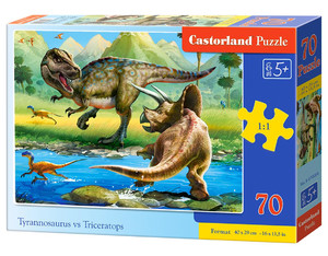 Castorland Children's Puzzle Tyrannosaurus & Triceratops 70pcs 5+