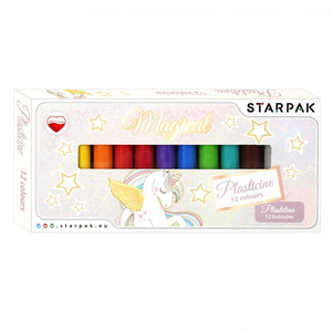 Starpak Plasticine 12 Colours Unicorn
