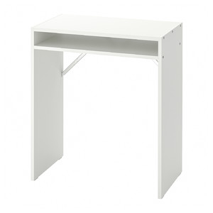 TORALD Desk with shelf unit, white, 65x40 cm