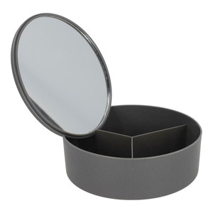 Mirror with Organizer for Cosmetics/Jewellery Bakul, grey