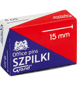 Office Pins 15mm 50g 10-pack
