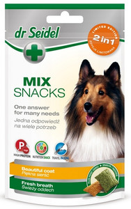 Dr Seidel Dog Snacks Mix 2in1 Coat & Fresh Breath 90g