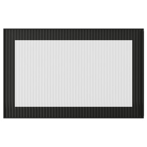 FÄLLSVIK Glass door, anthracite/reeded glass, 60x38 cm