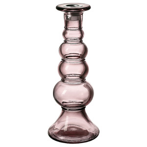 MYRMOSAIK Candlestick, pink, 22 cm