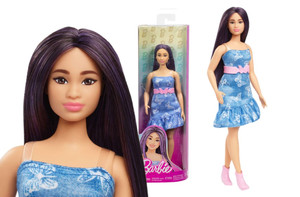 Barbie Fashionistas Doll #231 in Denim Butterfly Dress HYT89 3+