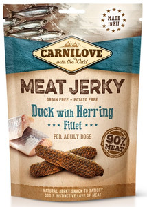 Carnilove Dog Snacks Meat Jerky Duck & Herring Fillet 100g
