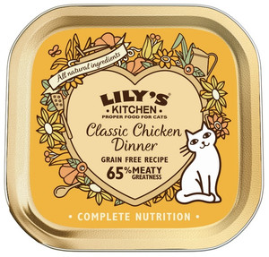 Lily's Kitchen Cat Food Chicken Paté/Classic Chicken Dinner 85g