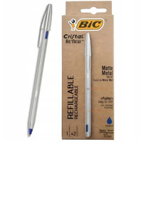 BIC Refillable Ball Pen Cristal Re New, blue