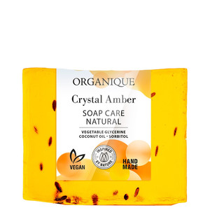 ORGANIQUE Natural Glycerin Soap Vegan Hand-Made Crystal Amber 100g