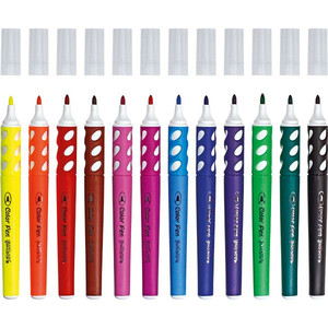 Fun&Joy Ergonomic Felt-tip Pens 12 Colours