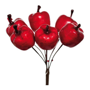 Christmas Decorations Apples 2cm 6pcs