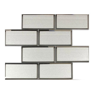 Mosaic Tile Metro 30.5 x 30.5 cm, 1pc, big, silver