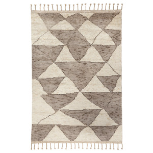 KVASTGRÄS Rug, low pile, grey/handmade, 170x240 cm
