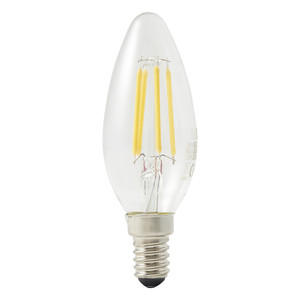 Diall LED Bulb Filament C35 E14 470lm 2700K