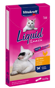 Vitakraft Cat Liquid-Snack with Chicken 6x15g