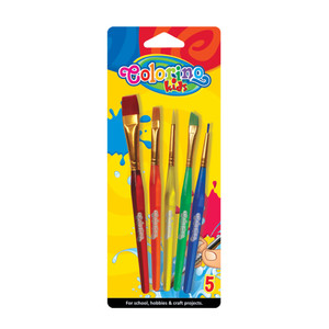 Colorino Kids School Paint Brushes 5pcs