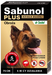 Sabunol Plus Anti-flea & Anti-tick Collar for Dogs 75cm
