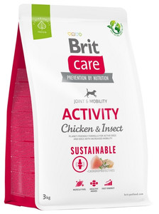 Brit Care Sustainable Activity Chicken & Insect Dog Dry Food 3kg