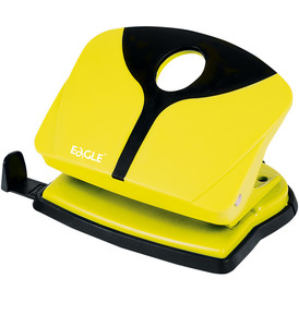 Hole Puncher 2-Hole Punch, 16 Sheets, 6mm, yellow