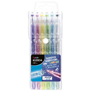 Kidea Glitter Pens with Diamond Tip 6 Colours