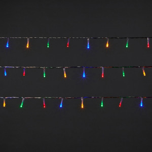 LED Lighting Chain 120 LED 7.1 m, outdoor, transparent, multicolour