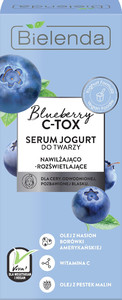 Bielenda Blueberry C-TOX Moisturising-Illuminating Yoghurt Face Serum Vegan 30ml