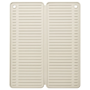 RINNIG Dish drying mat, beige, 51x42 cm
