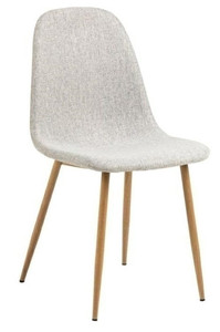 Dining Chair Celia, light grey/natural