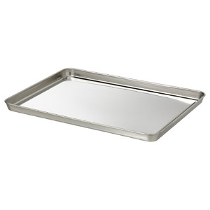 GRILLTIDER Serving tray, stainless steel, 40x30 cm