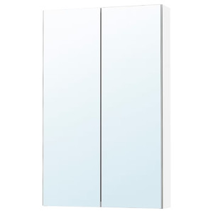 LETTAN Mirror cabinet with doors, mirror effect/mirror glass, 60x15x95 cm