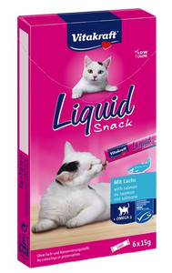Vitakraft Cat Liquid-Snack with Salmon 6x15g [16423]