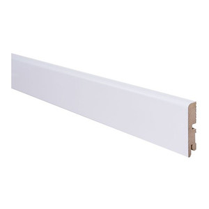 MDF Skirting Board 80 x 2000 mm, glossy white
