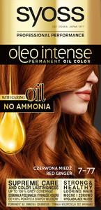 Schwarzkopf Syoss Oleo Intense Permanent Oil Color No Ammonia 7-77 Red Ginger