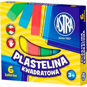 Astra Plasticine Square 6 Colours 3+