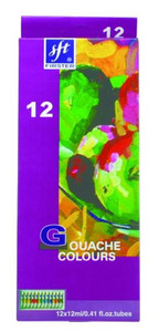 Paints Gouache Colours 12 x 12ml Tubes