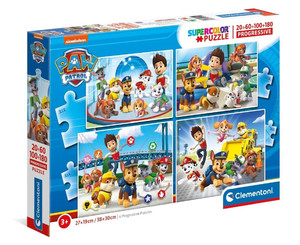 Clementoni Children's Puzzle Paw Patrol 4in1 20 ,60, 100, 180pcs 3+