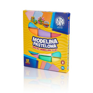 Astra Modelling Clay Pastel 12 Colours 8+